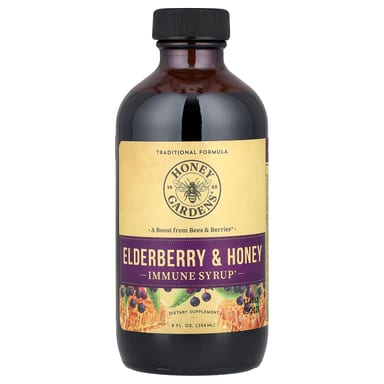 Бузина Zand Immune Syrup, вкус Elderberry & Honey, 236 мл