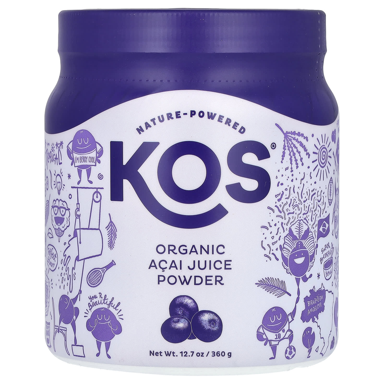 Порошок KOS Organic Acai Juice, 360 г
