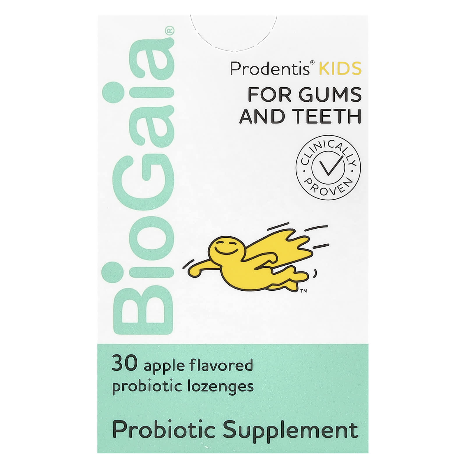 Детский пробиотик BioGaia Prodentis® Probiotic Lozenges Apple, оттенок 200 Million CFU, 30 пастилок — фото 2