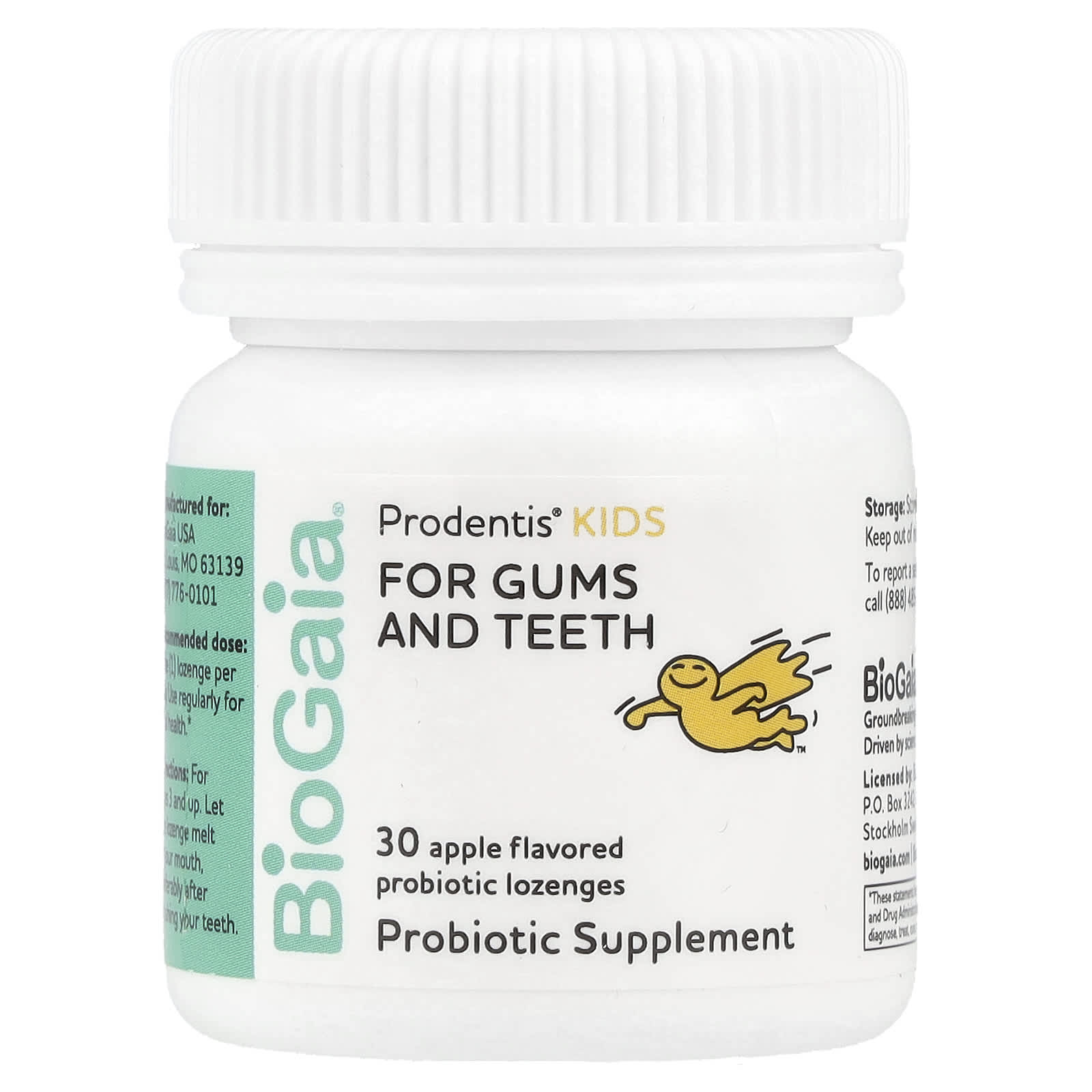 Детский пробиотик BioGaia Prodentis® Probiotic Lozenges Apple, оттенок 200 Million CFU, 30 пастилок