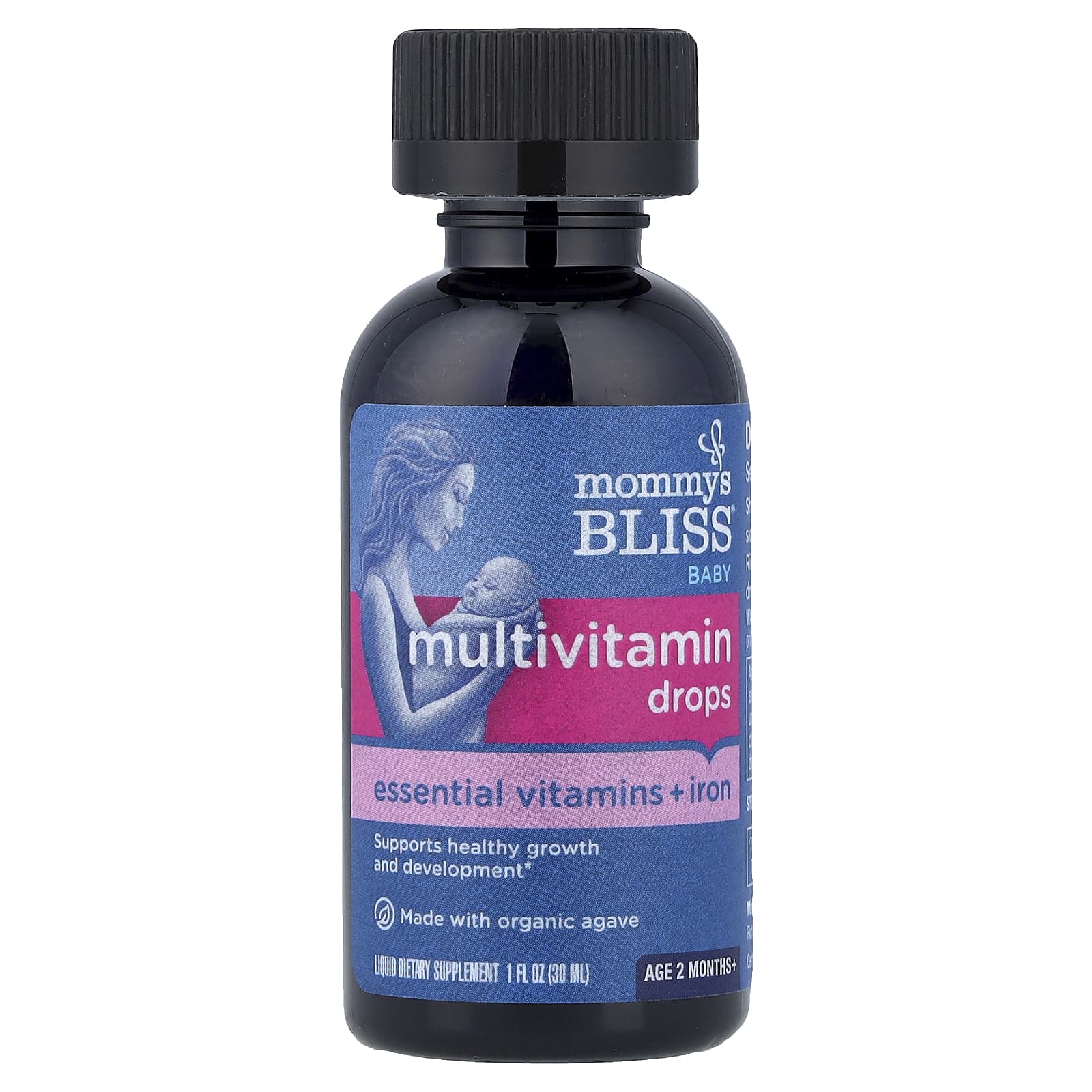 Фото товара: Мультивитамины Mommy's Bliss Baby Drops Essential Vitamins Iron Months, для детей от 2 лет, 30 мл, капли