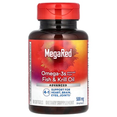Масло криля Schiff MegaRed Omega-3s Fish & Advanced 4in1, вкус Vanilla, 500 мг, 80 мягких капсул