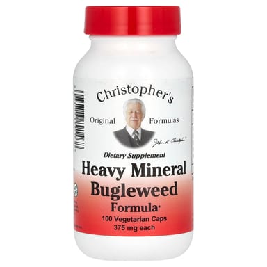 Зюзник (Bugleweed) Christopher's Original Formulas Heavy Mineral Formula, оттенок 100 Vegetarian Caps