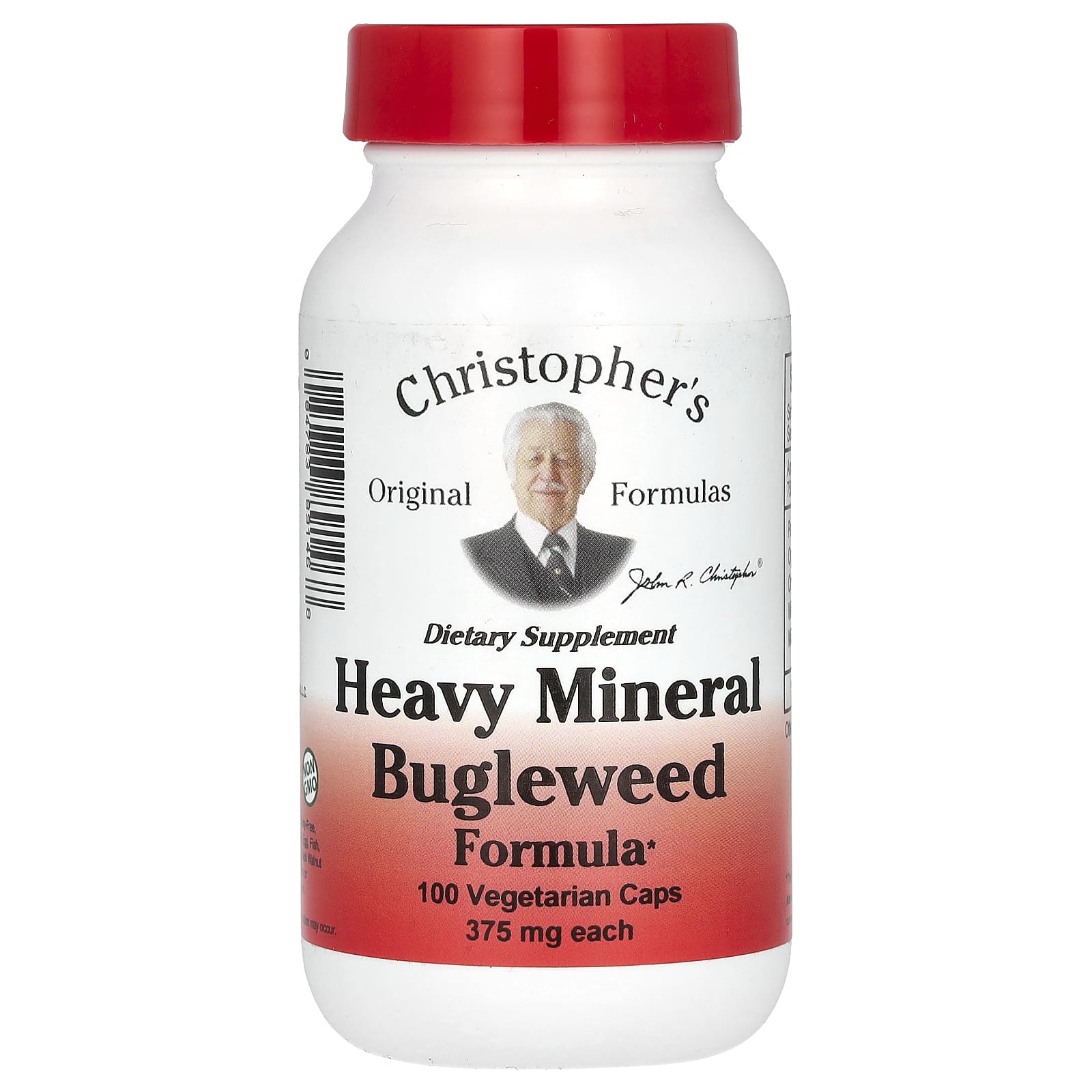 Зюзник (Bugleweed) Christopher's Original Formulas Heavy Mineral Formula, оттенок 100 Vegetarian Caps