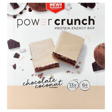 Шоколад BNRG Power Crunch® Protein Energy Bar, вкус Chocolate Coconut, 40 г, 12 шт., батончик