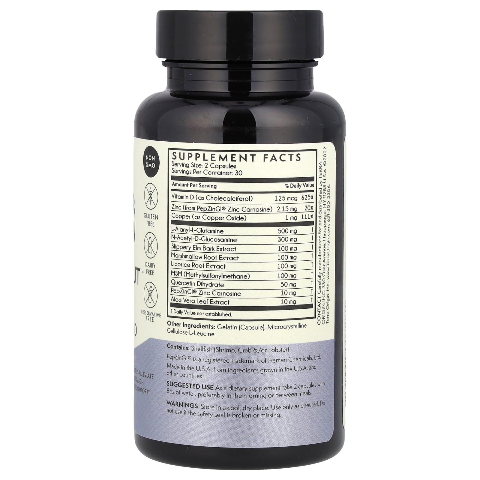 Витамин D Terra Origin Healthy Gut™ Capsules, 60 капсул — фото 2