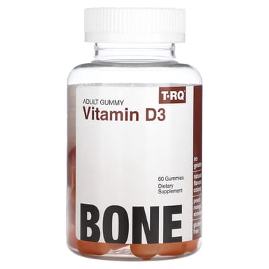 Витамин D3 T-RQ Adult Gummy Peach Mango, вкус Strawberry, 60 жевательных пастилок