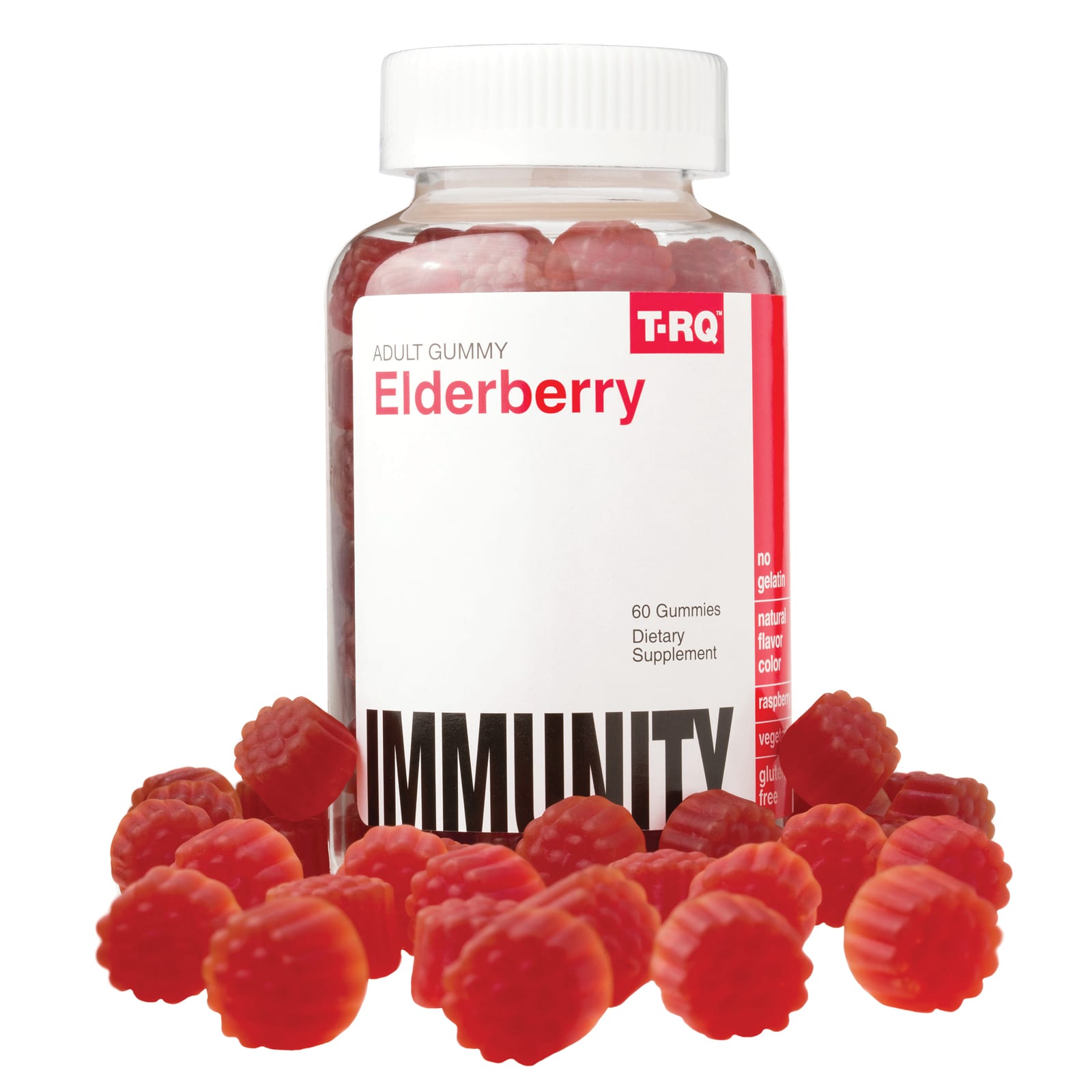 Бузина T-RQ Immunity, вкус Lemon Raspberry, 60 жевательных пастилок — фото 3