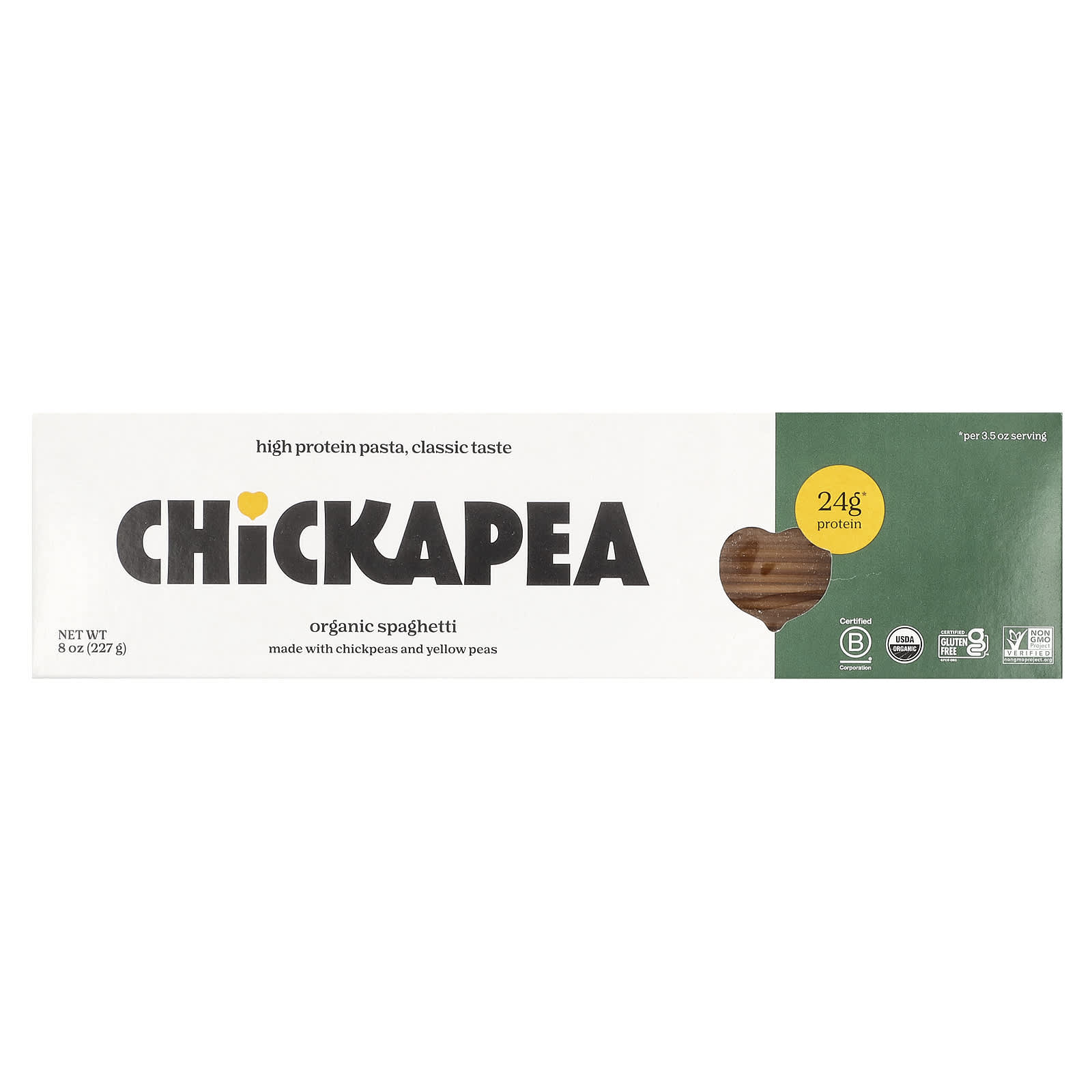 Органические спагетти Chickapea, 227 г