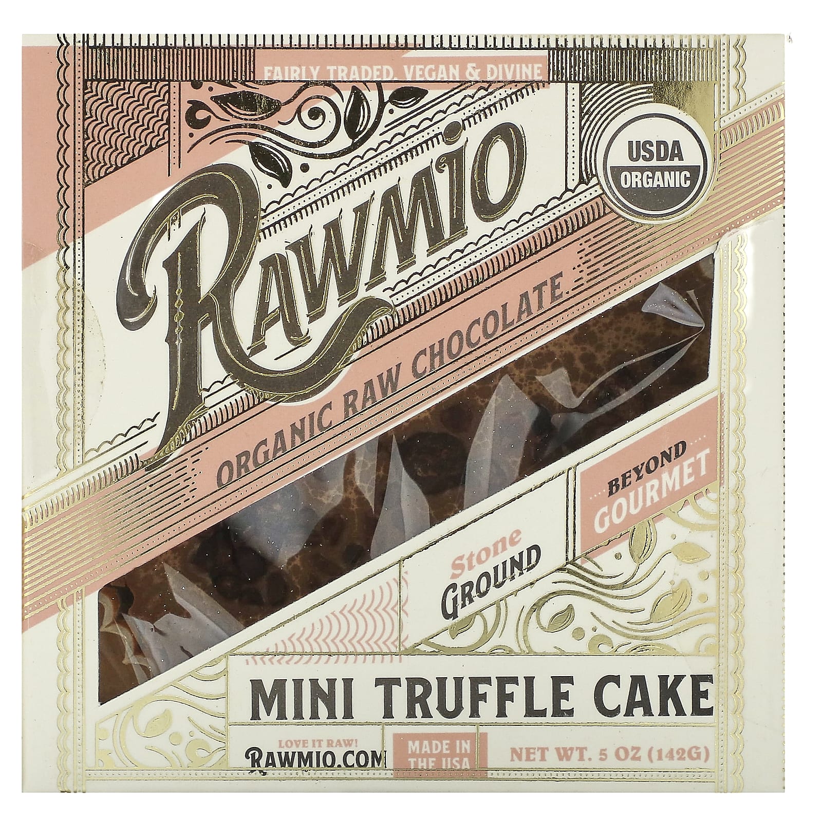 Шоколад Rawmio, вкус Organic Raw Chocolate Mini Truffle Cake, 142 г