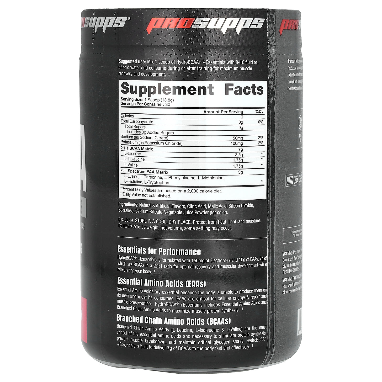 BCAA ProSupps Hydro +Essentials, оттенок Watermelon, 414 г — фото 2