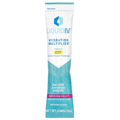 Стик Liquid I.V. Hydration Multiplier Electrolyte Drink Mix Passion Fruit, 16 г, 10 стиков, смесь для напитка