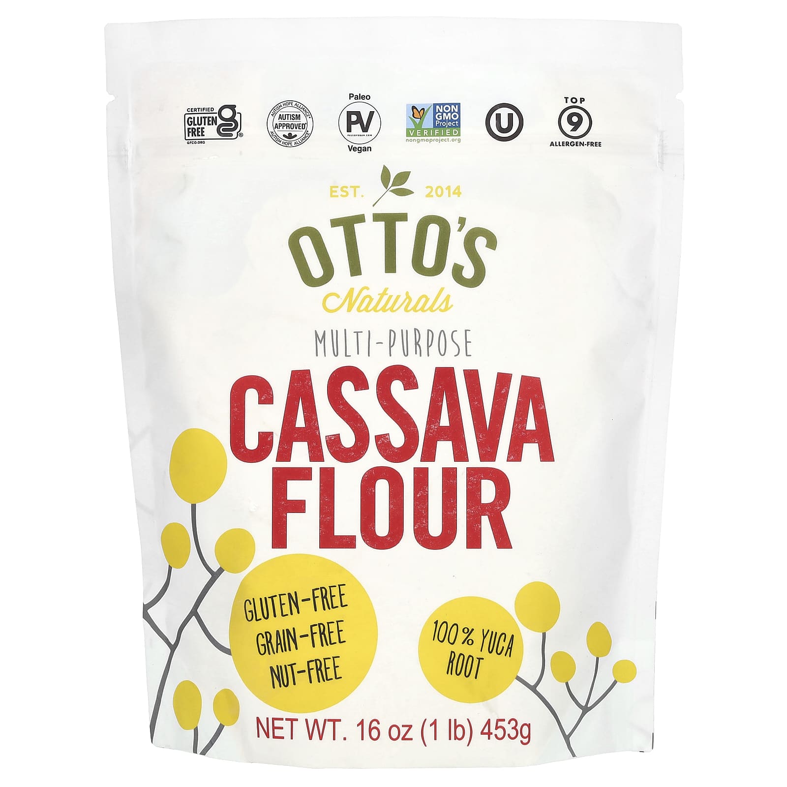 Мука Otto's Naturals Multi-Purpose Cassava, 453 г