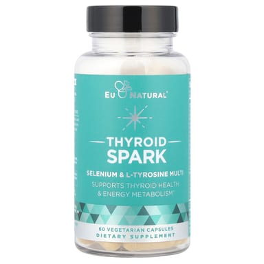 Селен Eu Natural Thyroid Spark & L-Tyrosine Multi, 60 растительных капсул