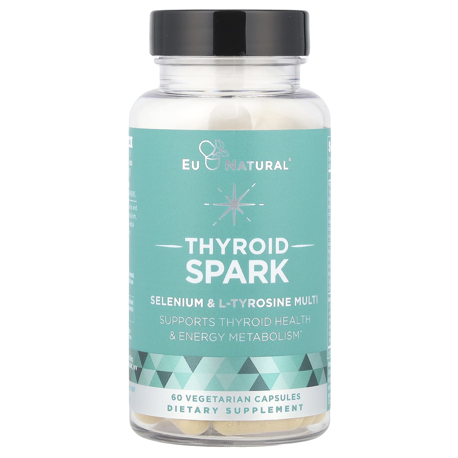 Селен Eu Natural Thyroid Spark & L-Tyrosine Multi, 60 растительных капсул