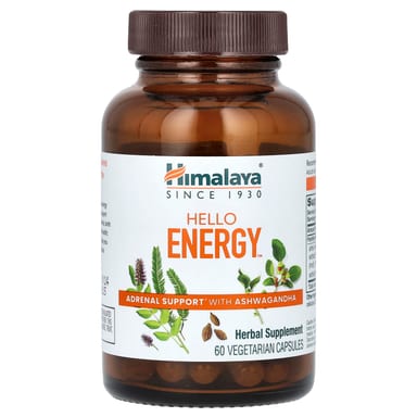 Ашваганда Himalaya Hello Energy Adrenal Support, 60 растительных капсул