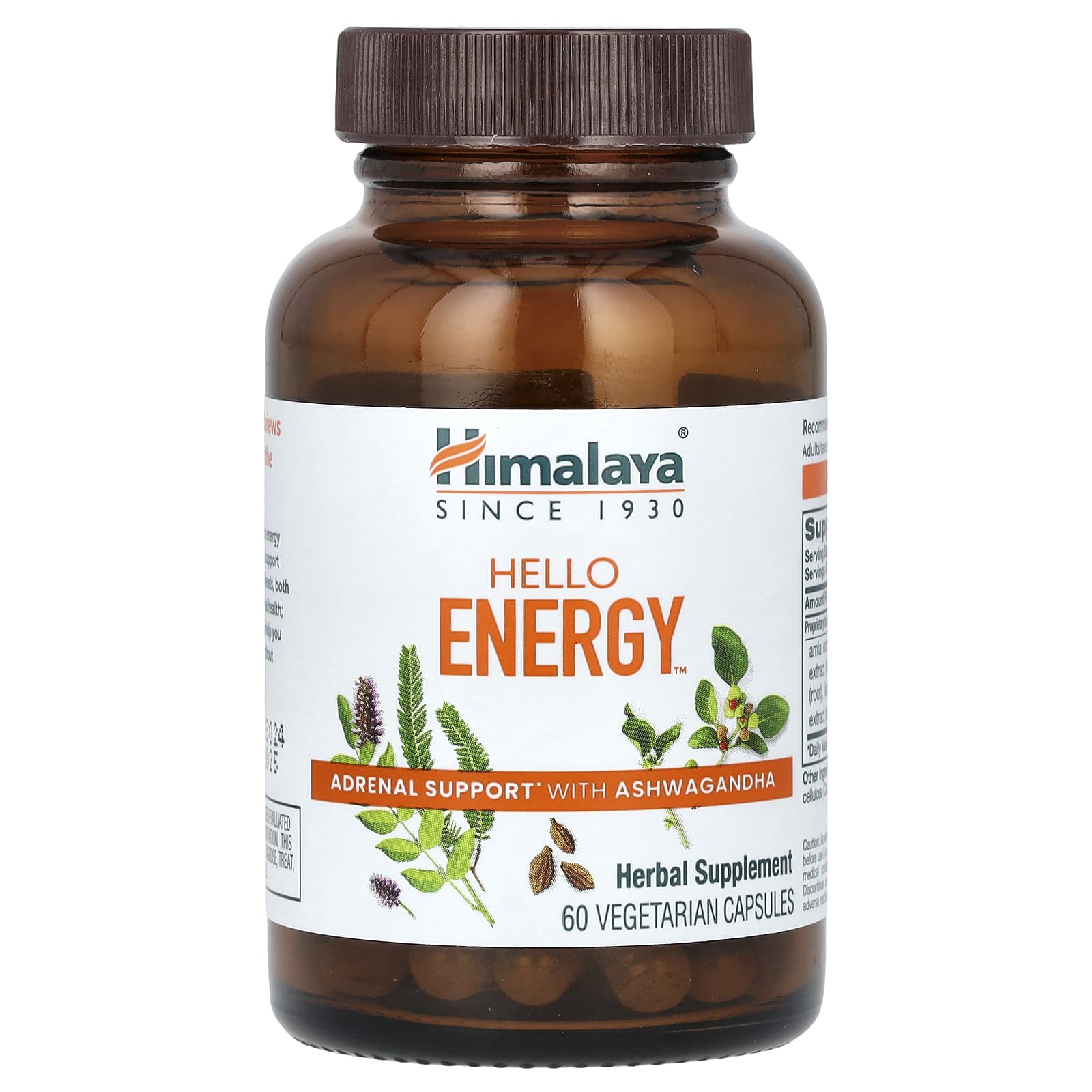 Ашваганда Himalaya Hello Energy Adrenal Support, 60 растительных капсул