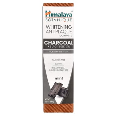 Масло черного тмина Himalaya Whitening Antiplaque Toothpaste Charcoal, вкус Mint, 113 г