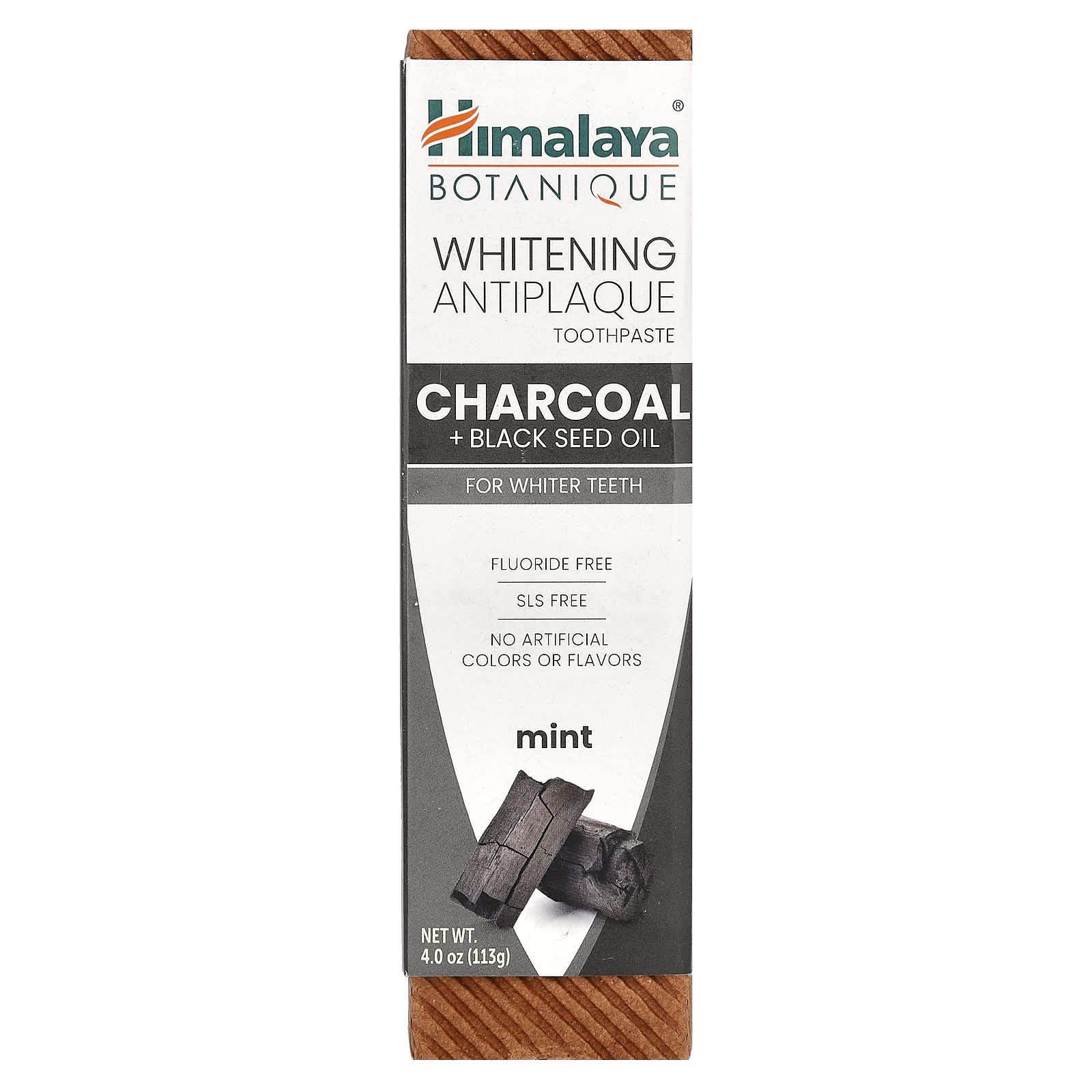 Масло черного тмина Himalaya Whitening Antiplaque Toothpaste Charcoal, вкус Mint, 113 г