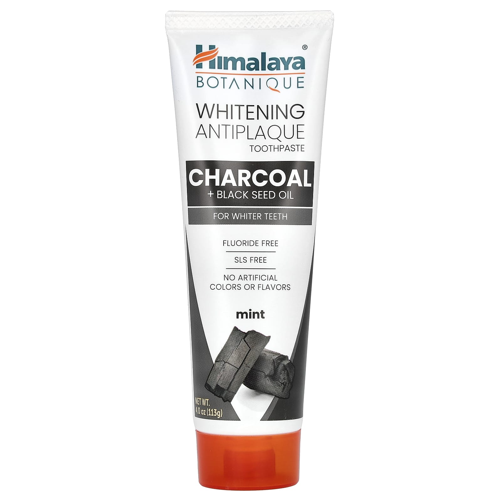 Масло черного тмина Himalaya Whitening Antiplaque Toothpaste Charcoal, вкус Mint, 113 г — фото 3