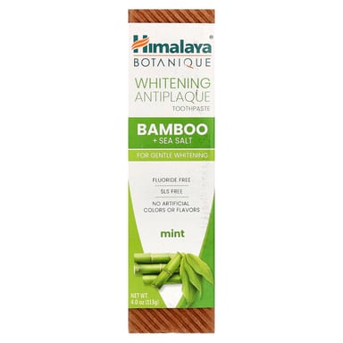 Зубная паста Himalaya Whitening Antiplaque Bamboo Sea Salt, вкус Mint, 113 г