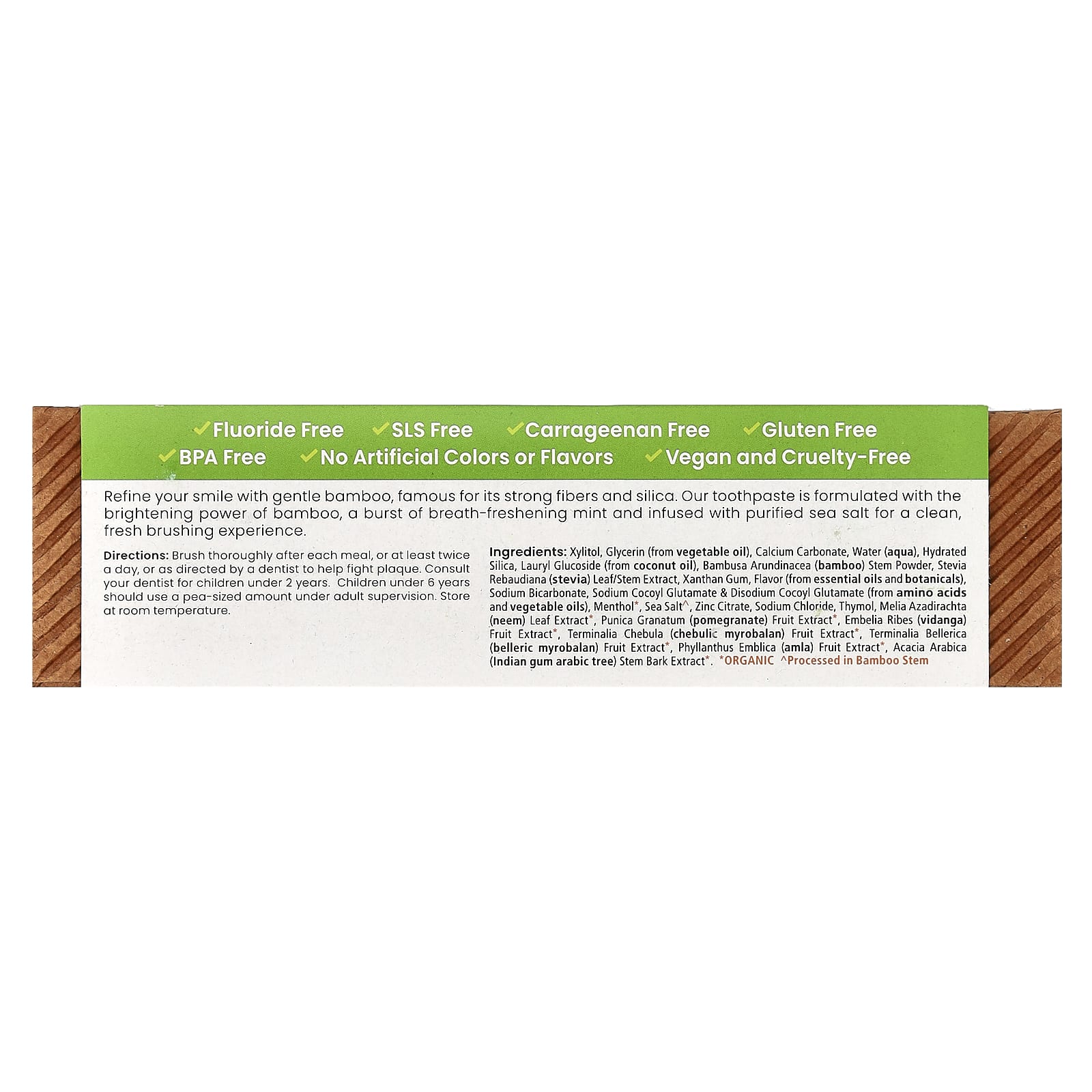 Зубная паста Himalaya Whitening Antiplaque Bamboo Sea Salt, вкус Mint, 113 г — фото 2
