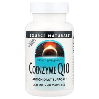 Коэнзим Q10 Source Naturals, 200 мг, 60 капсул