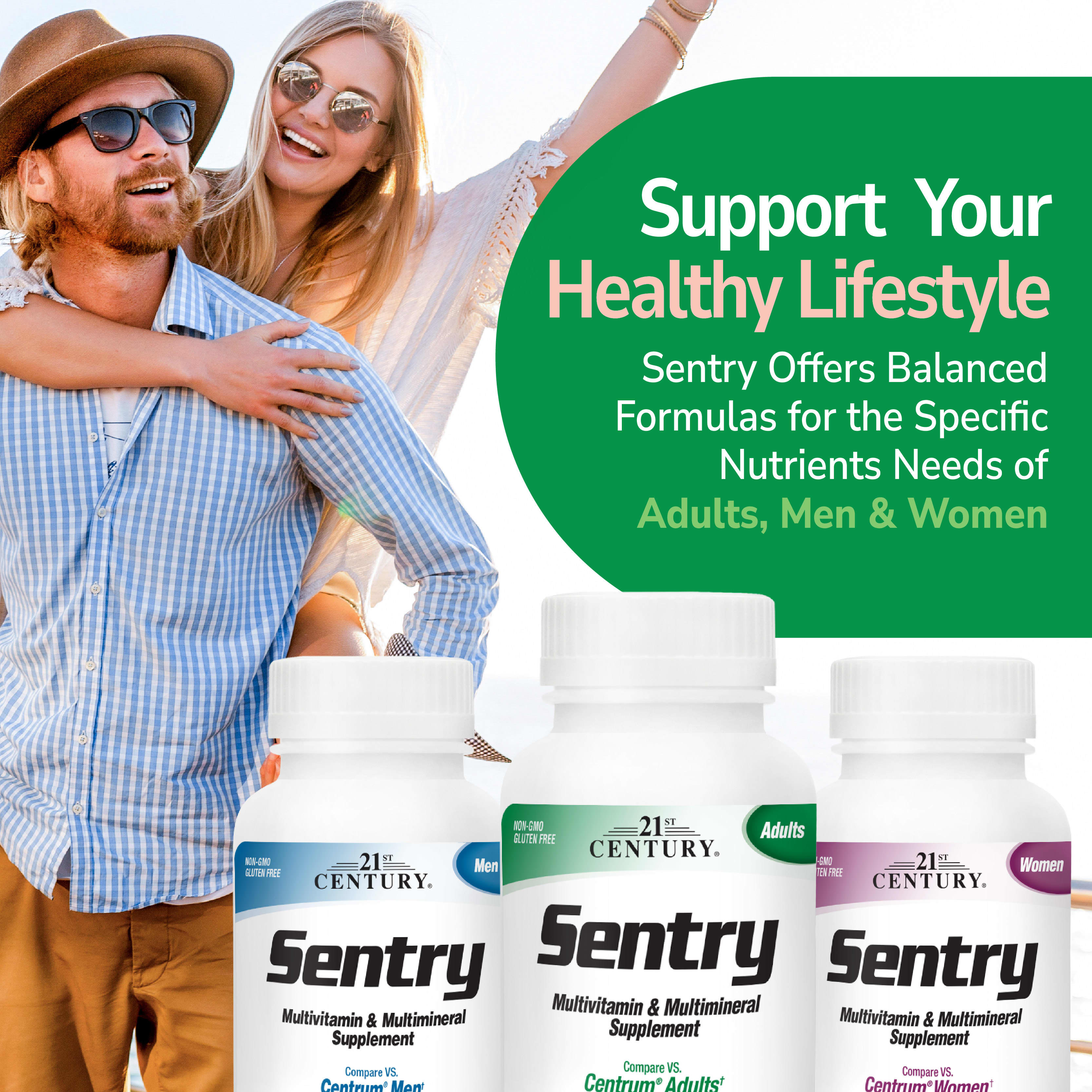 Мультивитамины 21st Century Sentry Adults & Multimineral Supplement, 300 таблеток — фото 7