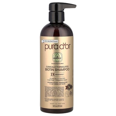 Шампунь Pura D'or Clinically Formulated Biotin All Hair Types, 473 мл