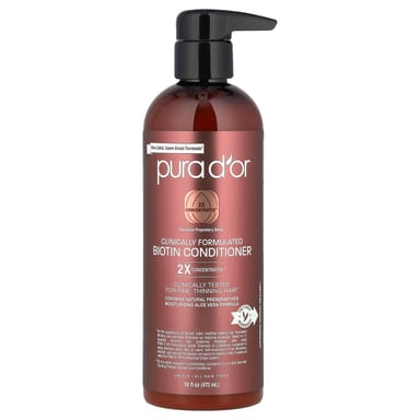Кондиционер Pura D'or Clinically Formulated Biotin All Hair Types, 473 мл