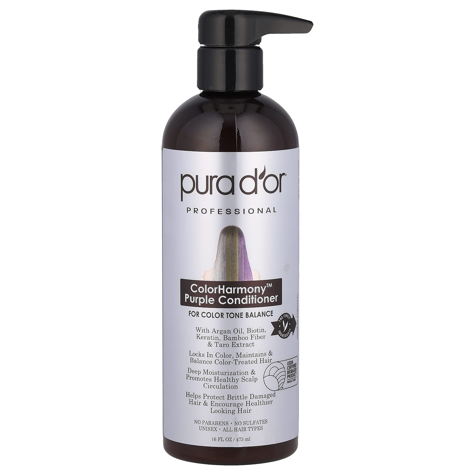 Кондиционер Pura D'or Professional ColorHarmony™ Purple, 473 мл