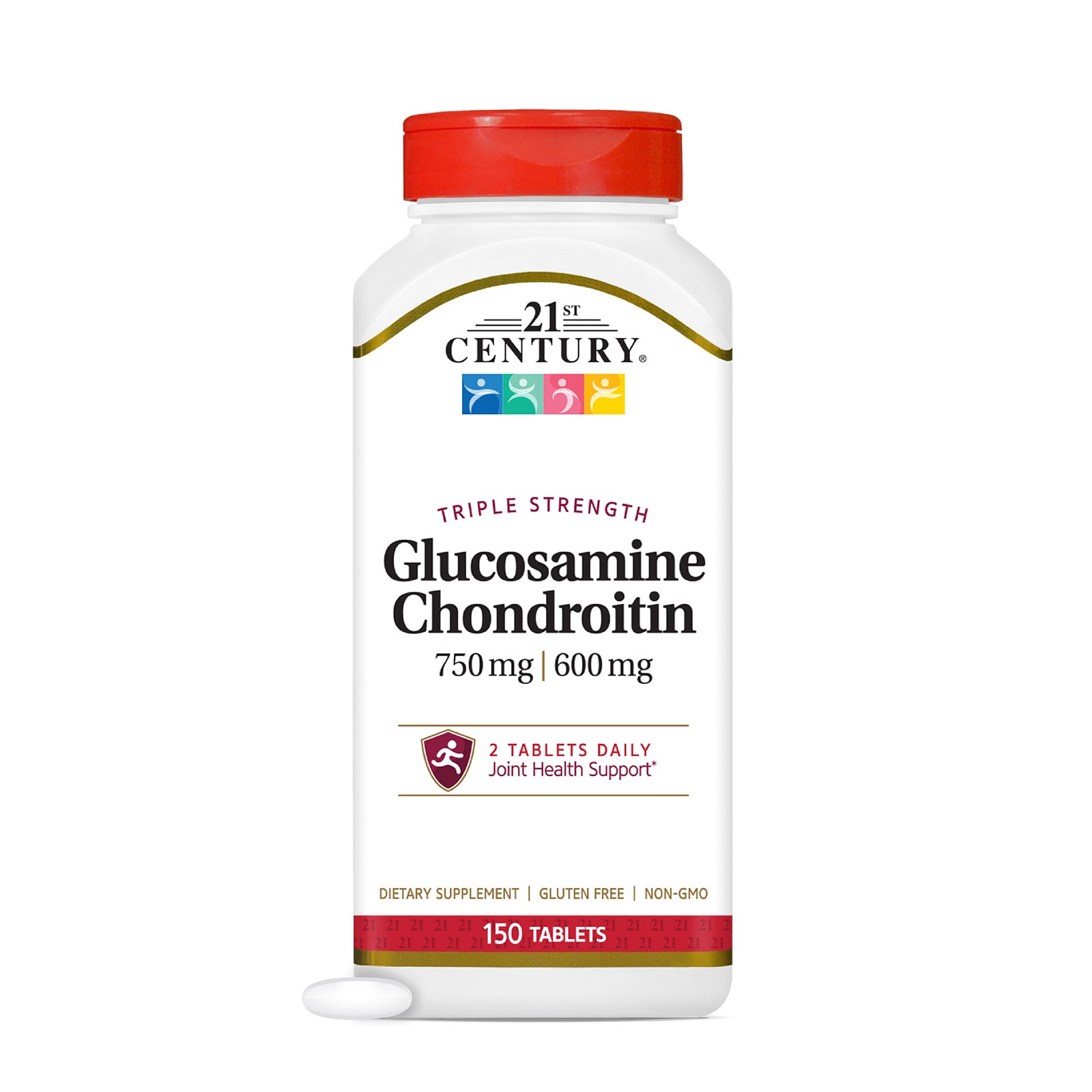 Хондроитин 21st Century Glucosamine Triple Strength, 150 таблеток — фото 3