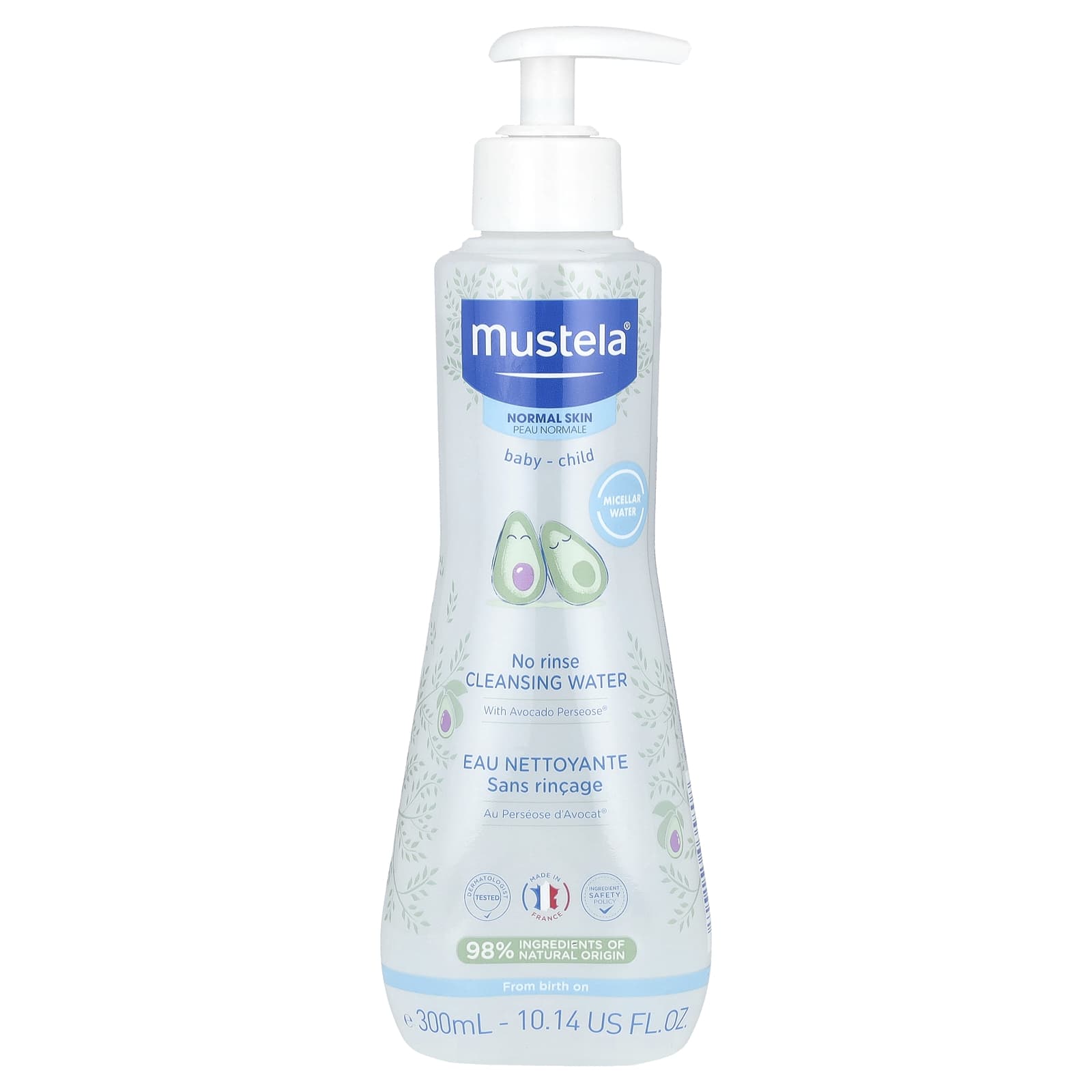 Детское очищающая вода Mustela Baby-Child No Rinse, 300 мл — фото 2