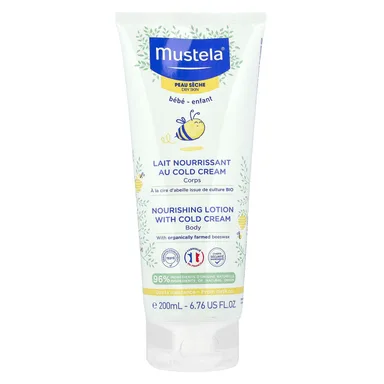 Фото товара: Детский лосьон для тела Mustela Baby Nourishing With Cold Cream, 200 мл