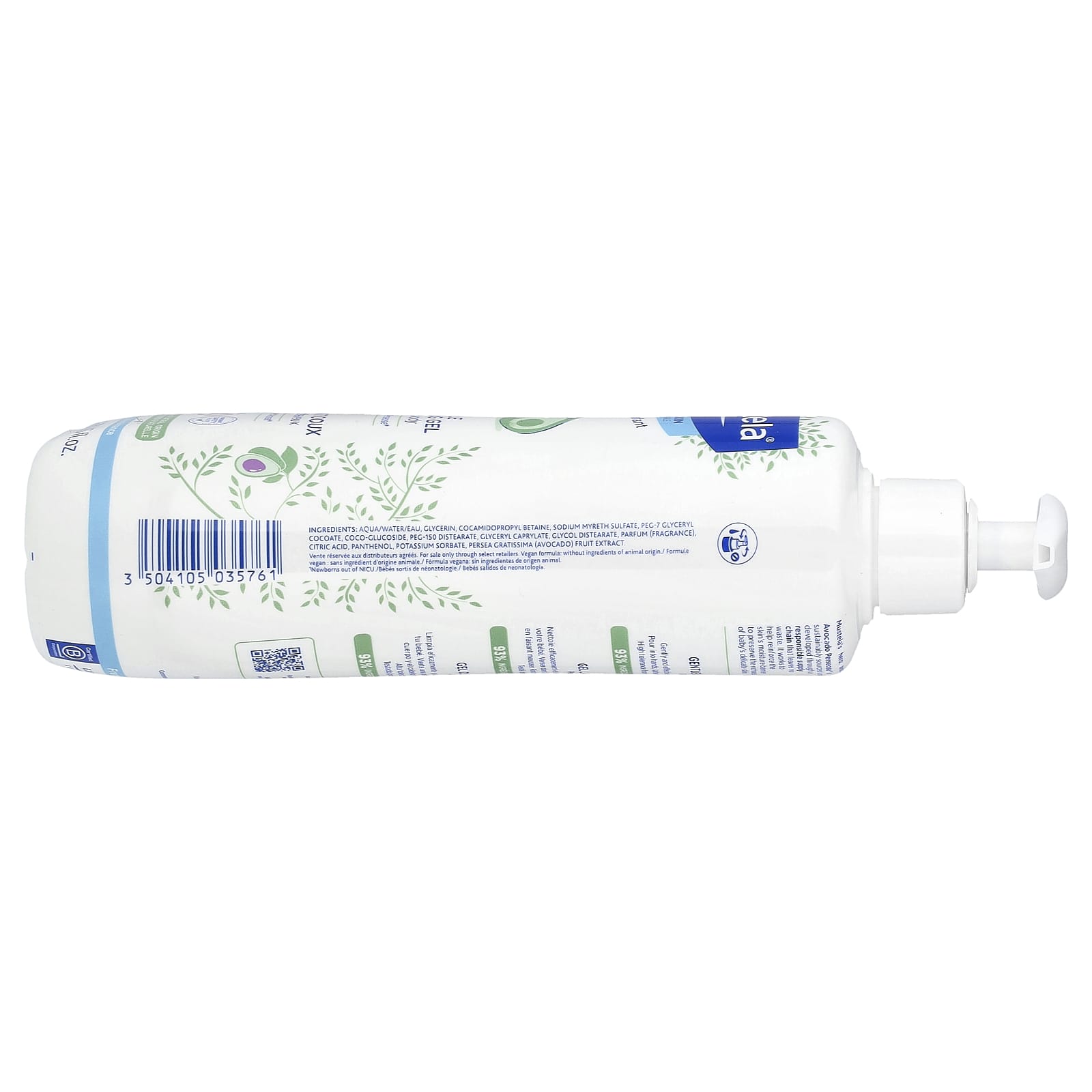 Гель для умывания Mustela Gentle Cleansing with Avocado Hair and Body, 500 мл — фото 2