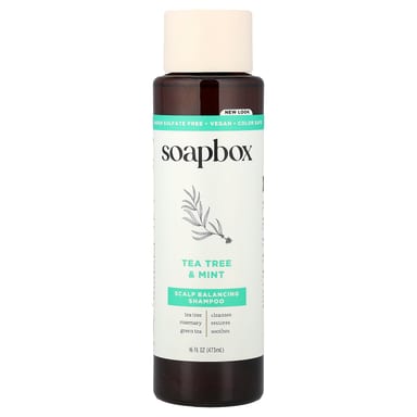 Шампунь Soapbox Scalp Balancing Tea Tree & Mint, 473 мл