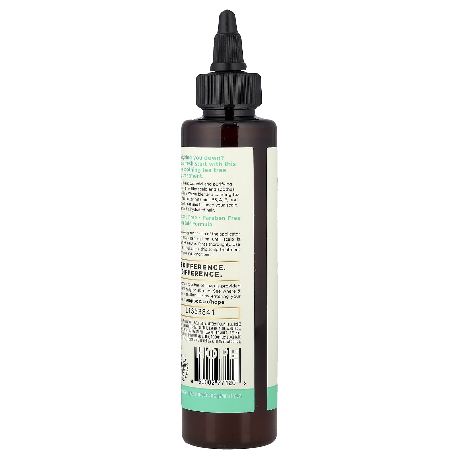 Средство для кожи головы Soapbox Soothing Tea Tree, 147 мл — фото 2