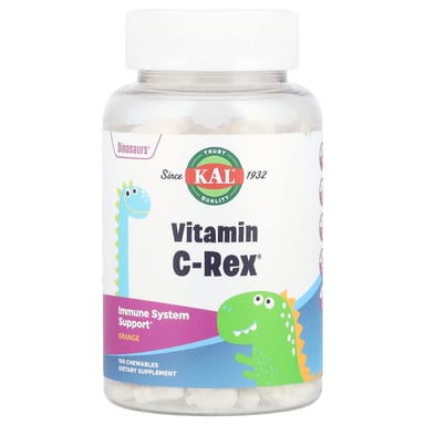 Витамин C KAL Dinosaurs® -Rex®, вкус Orange, 100 мг, 100 жевательных таблеток