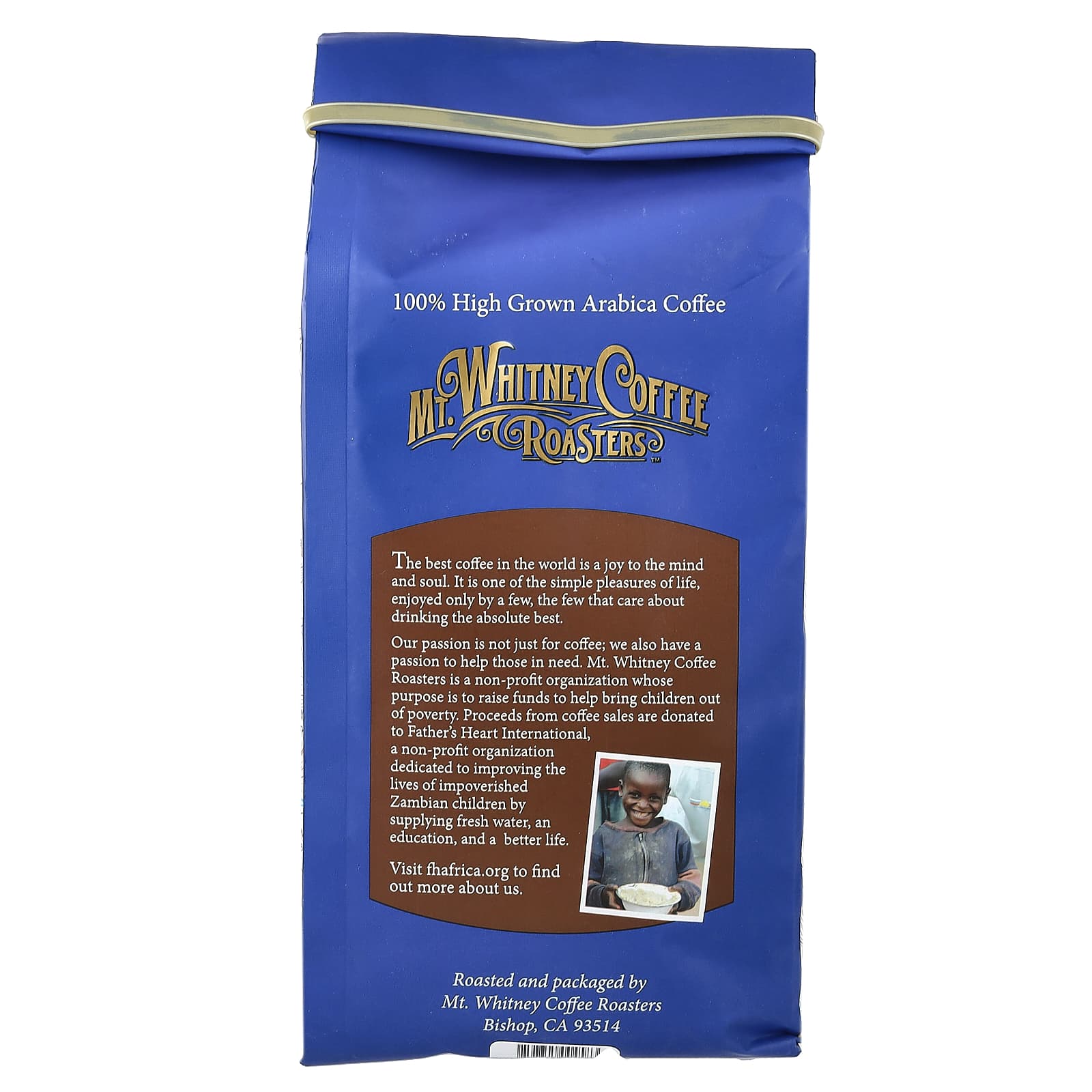Кофе Mt. Whitney Coffee Roasters Organic Peru Whole Bean Medium Roast, 907 г — фото 2