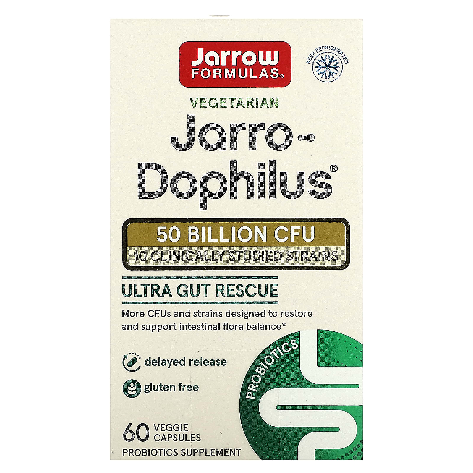 Пробиотик Jarrow Formulas Jarro-®, 50 млрд КОЕ, 60 растительных капсул — фото 2