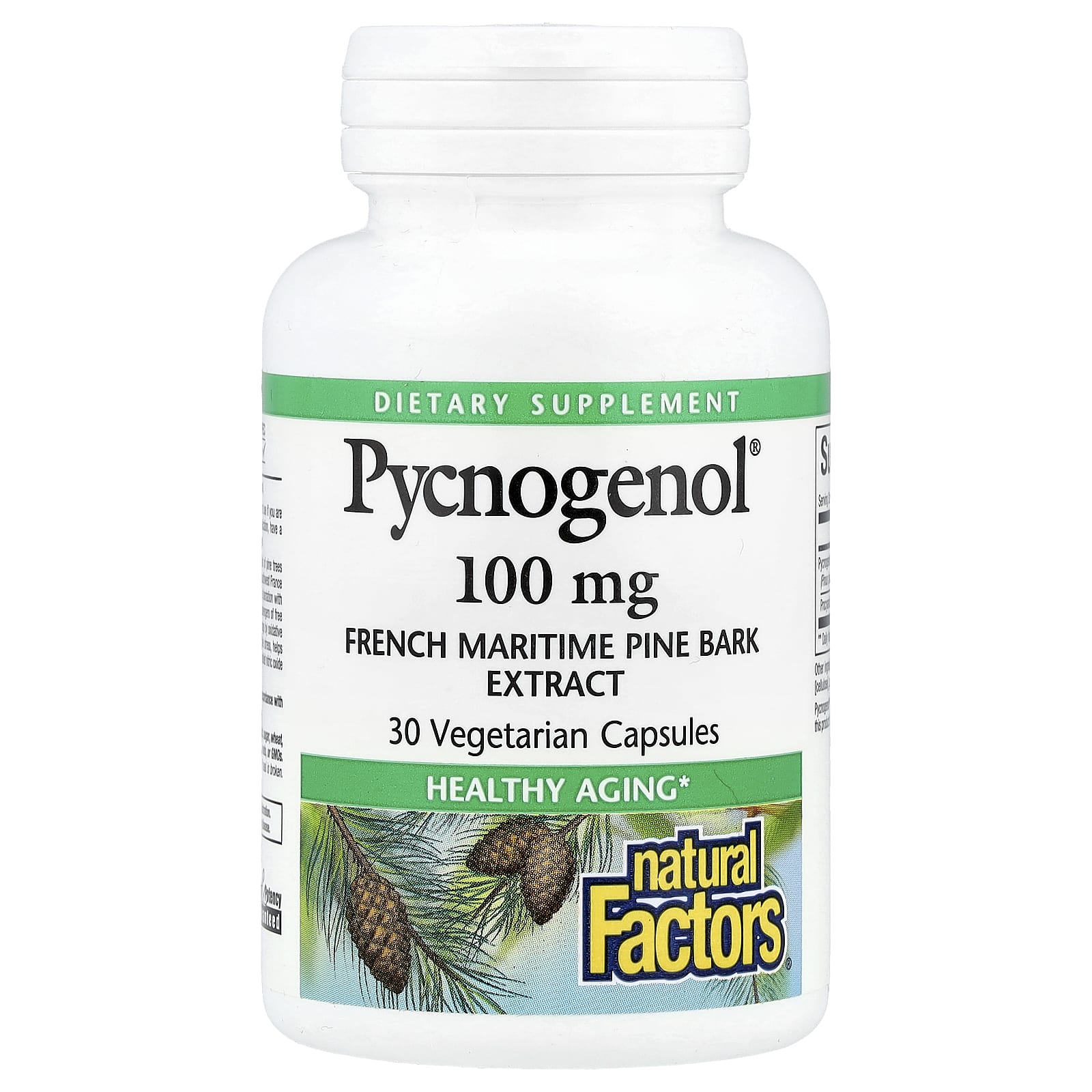 Пикногенол Natural Factors®, 100 мг, 30 растительных капсул