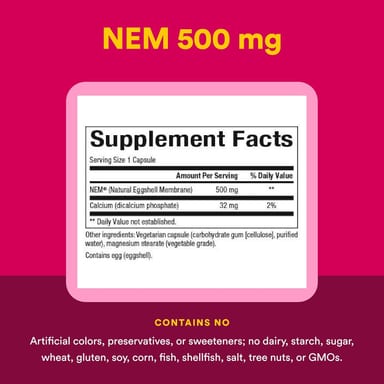 NEM®, мембрана яичной скорлупы, 60 вегетарианских капсул