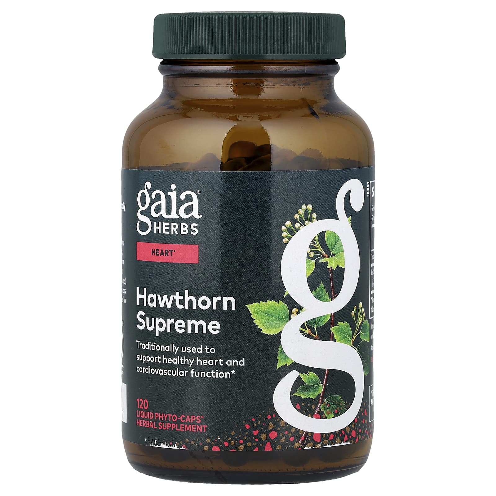 Ягоды боярышника Gaia Herbs Supreme, 500 мг, капсулы