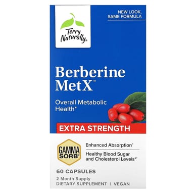 Берберин Terry Naturally MetX, 250 мг, 60 капсул