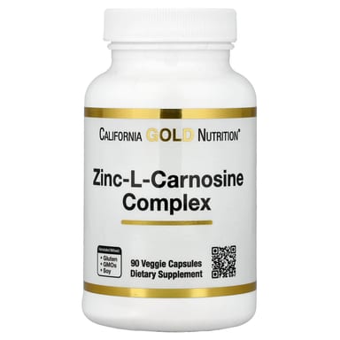 Комплекс California Gold Nutrition Zinc-L-Carnosine, 90 растительных капсул
