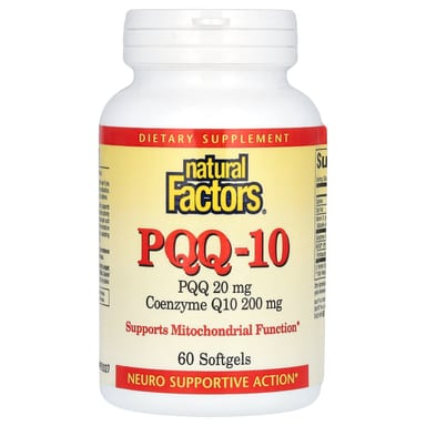 PQQ (пирролохинолинхинон) Natural Factors -10, 60 мягких капсул