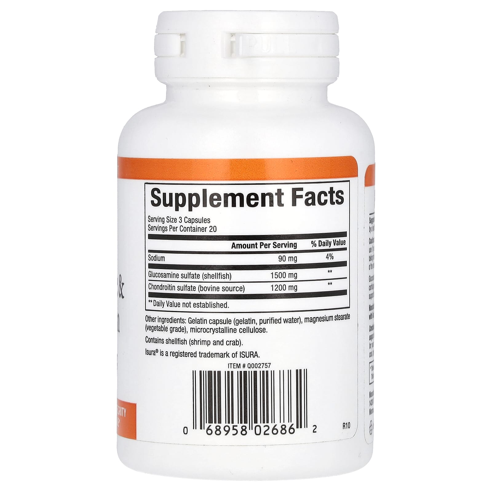 Хондроитин Natural Factors Glucosamine &, 60 капсул