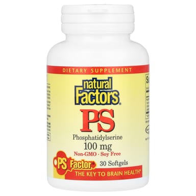 Фосфатидилсерин Natural Factors PS, 100 мг, 30 мягких капсул