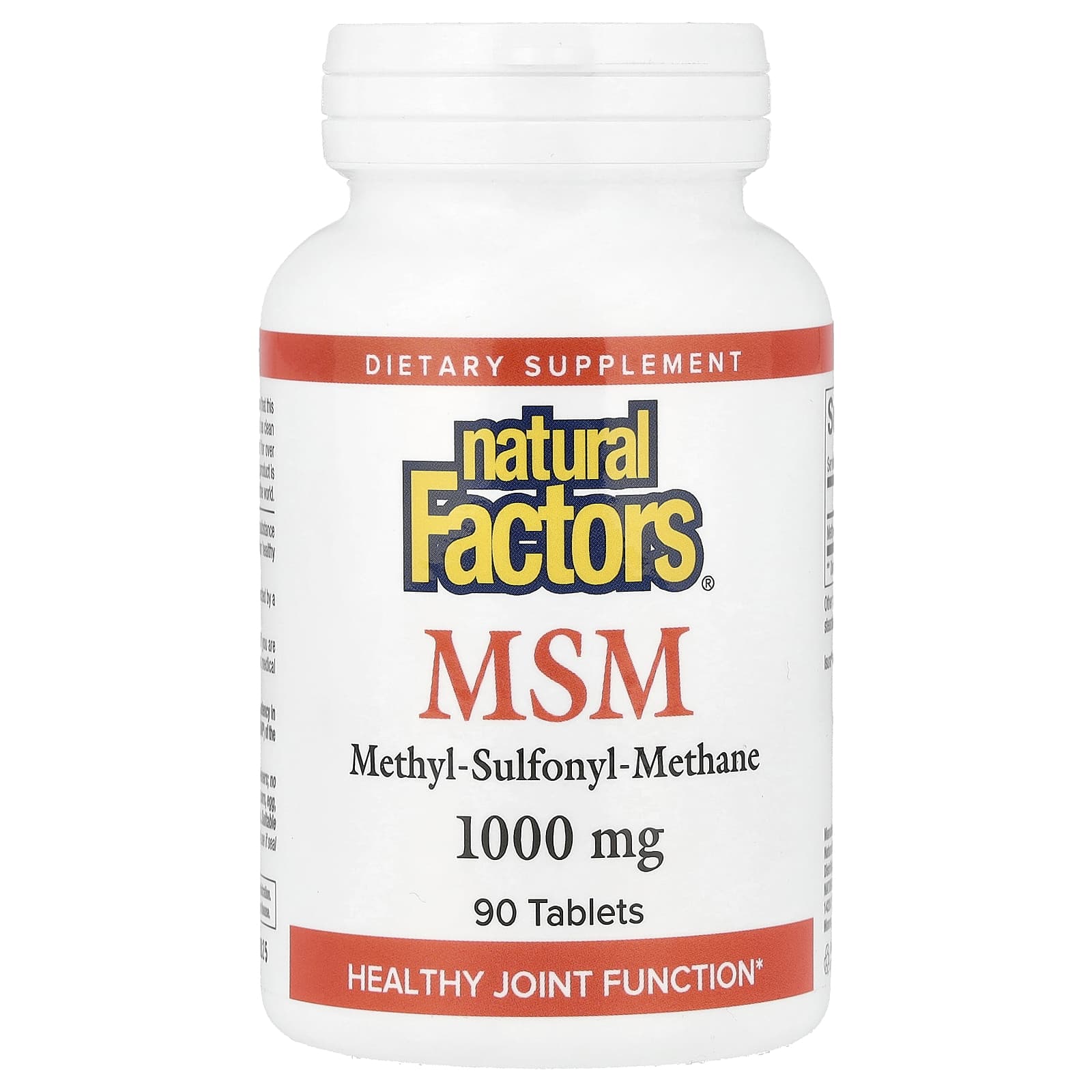 МСМ Natural Factors, 1000 мг, 90 таблеток