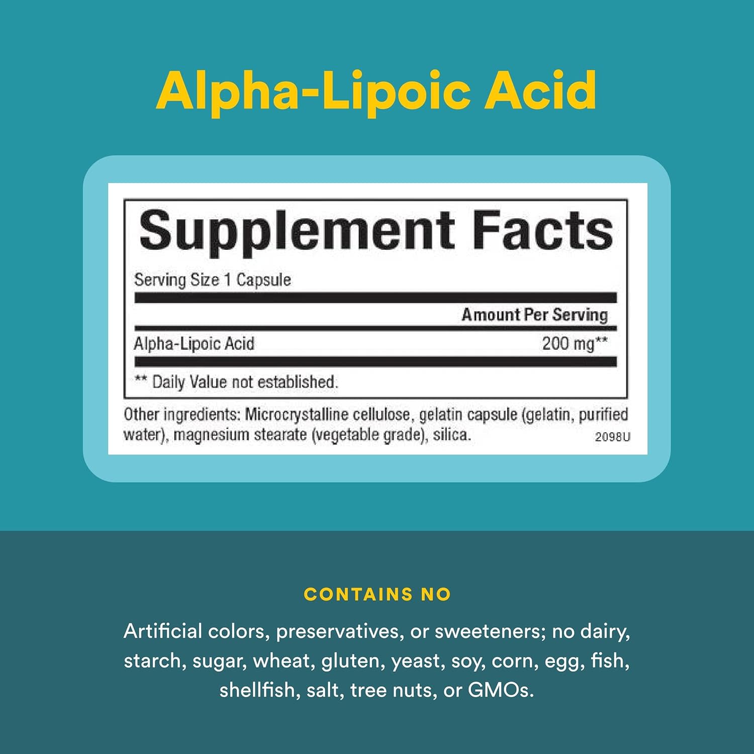 Альфа-липоевая кислота Natural Factors Alpha-Lipoic Acid, 200 мг, 60 капсул — фото 3